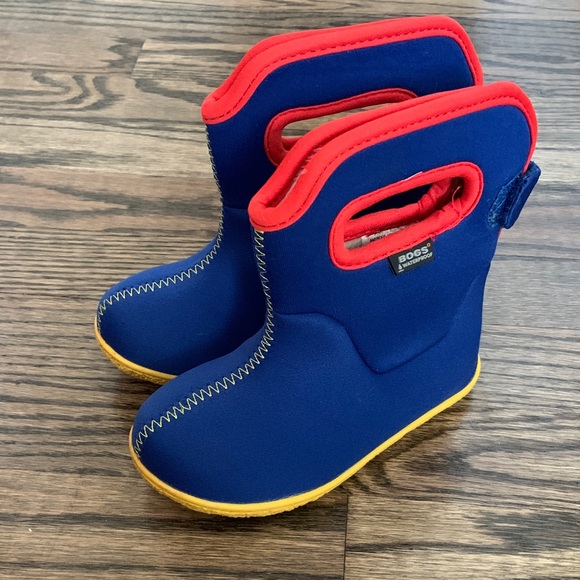 Bogs Other - Bogs Kids' Vibrant Blue and Red Pull On Rain Boots
